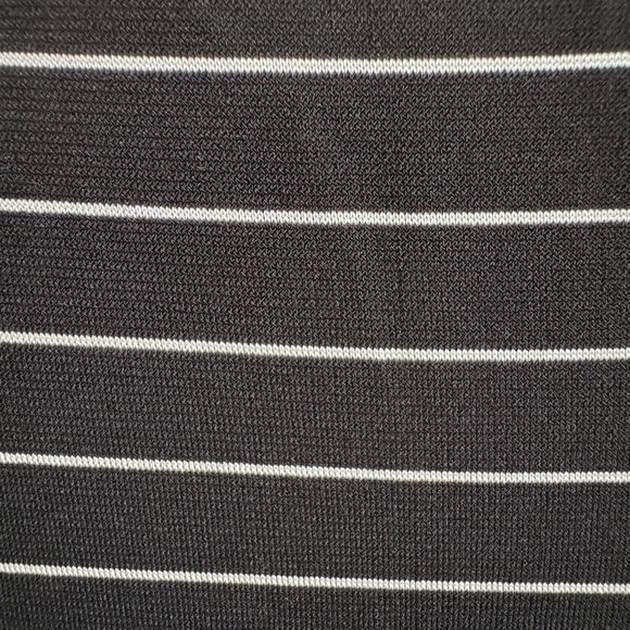 Vintage Y2K Asymmetrical Dress Black White Stripe - Picture 6 of 9